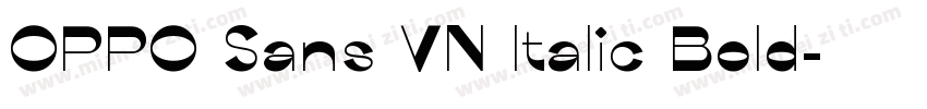 OPPO Sans VN Italic Bold字体转换